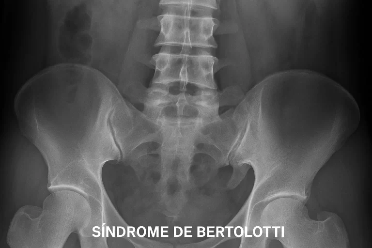 Radiografía que emula el síndrome de Bertolotti