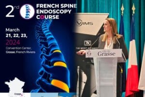 Dra Elsa Gonzalez en el 2nd Encoscopic Spine Course de Francia