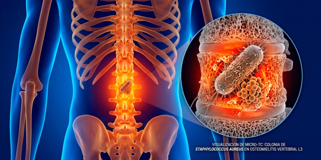 bacteria que provoca infecciones en la columna vertebral