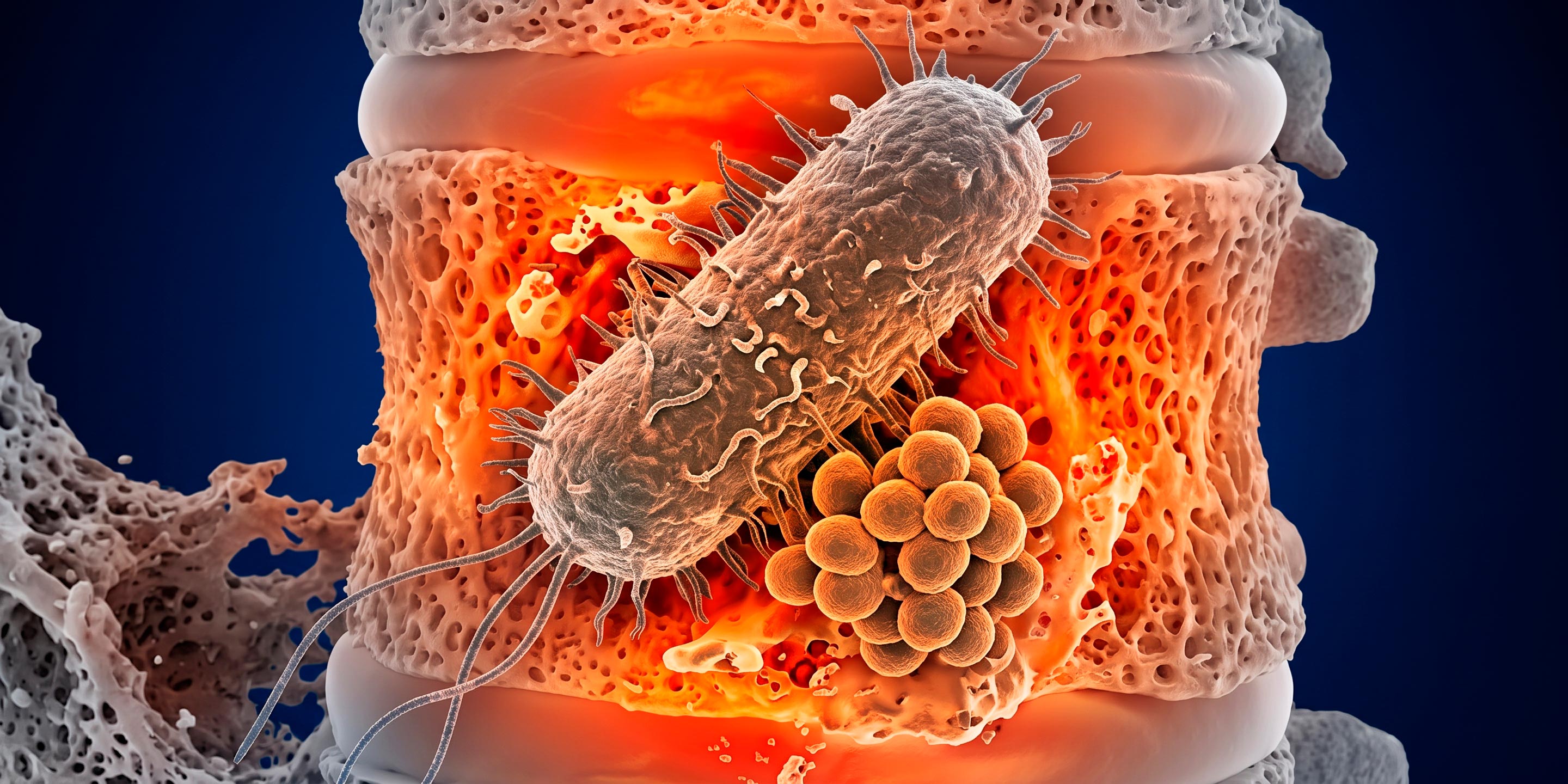 Infección en la columna vertebral